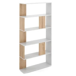 Bücherregal VIGOR 80 x 162 cm hellbraun/weiss | GONSER.CH