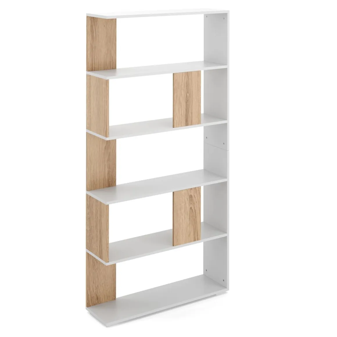 Bücherregal VIGOR 80 x 162 cm hellbraun/weiss | GONSER.CH