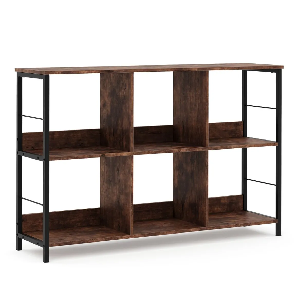 Bücherregal Vintage BONITA 6 Fächer 120 x 79 cm