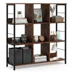 Bücherregal Vintage BONITA 9 Fächer 100 x 103 cm