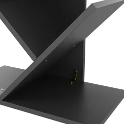 Bücherregal WULFRAN 50 x 141 cm schwarz