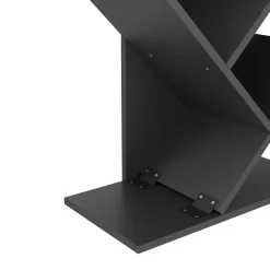 Bücherregal WULFRAN 50 x 141 cm schwarz