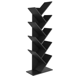Bücherregal WULFRAN 50 x 141 cm schwarz