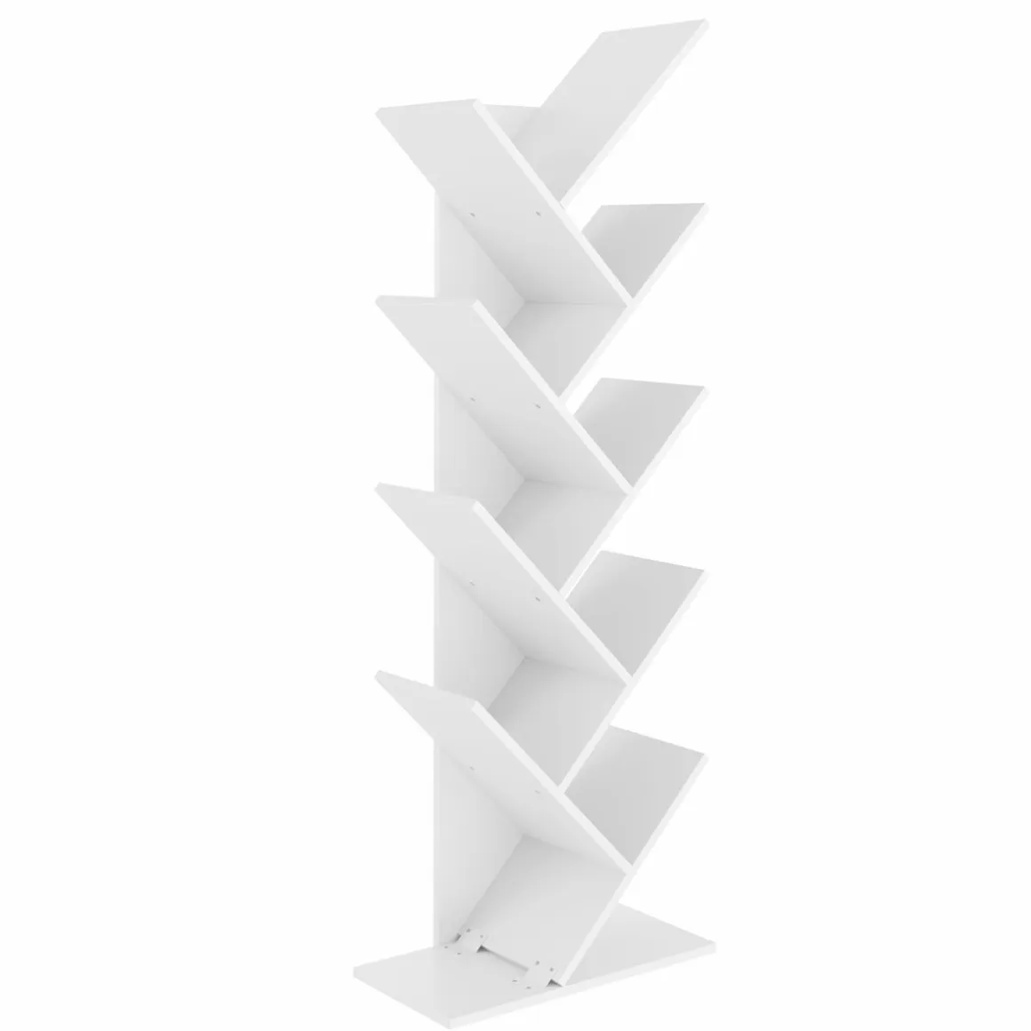 Bücherregal WULFRAN 50 x 141 cm weiss