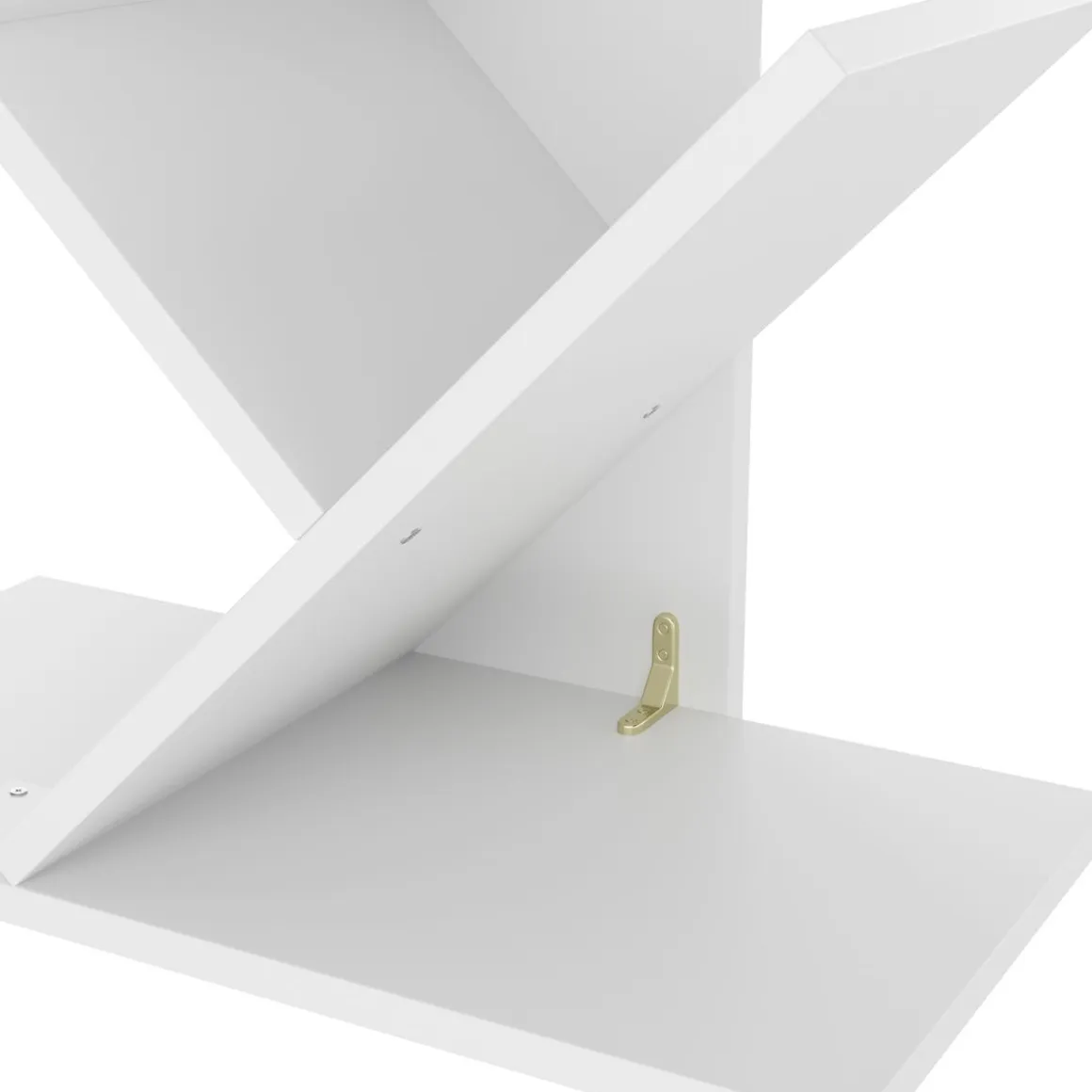 Bücherregal WULFRAN 50 x 141 cm weiss
