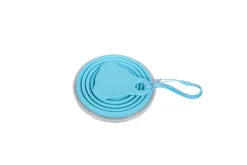 Becher Silikon faltbar blau 270 ml