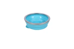 Becher Silikon faltbar blau 270 ml