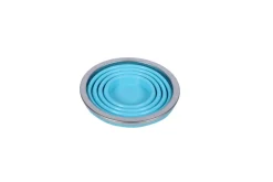 Becher Silikon faltbar blau 270 ml