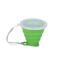 Becher Silikon faltbar grün 270 ml