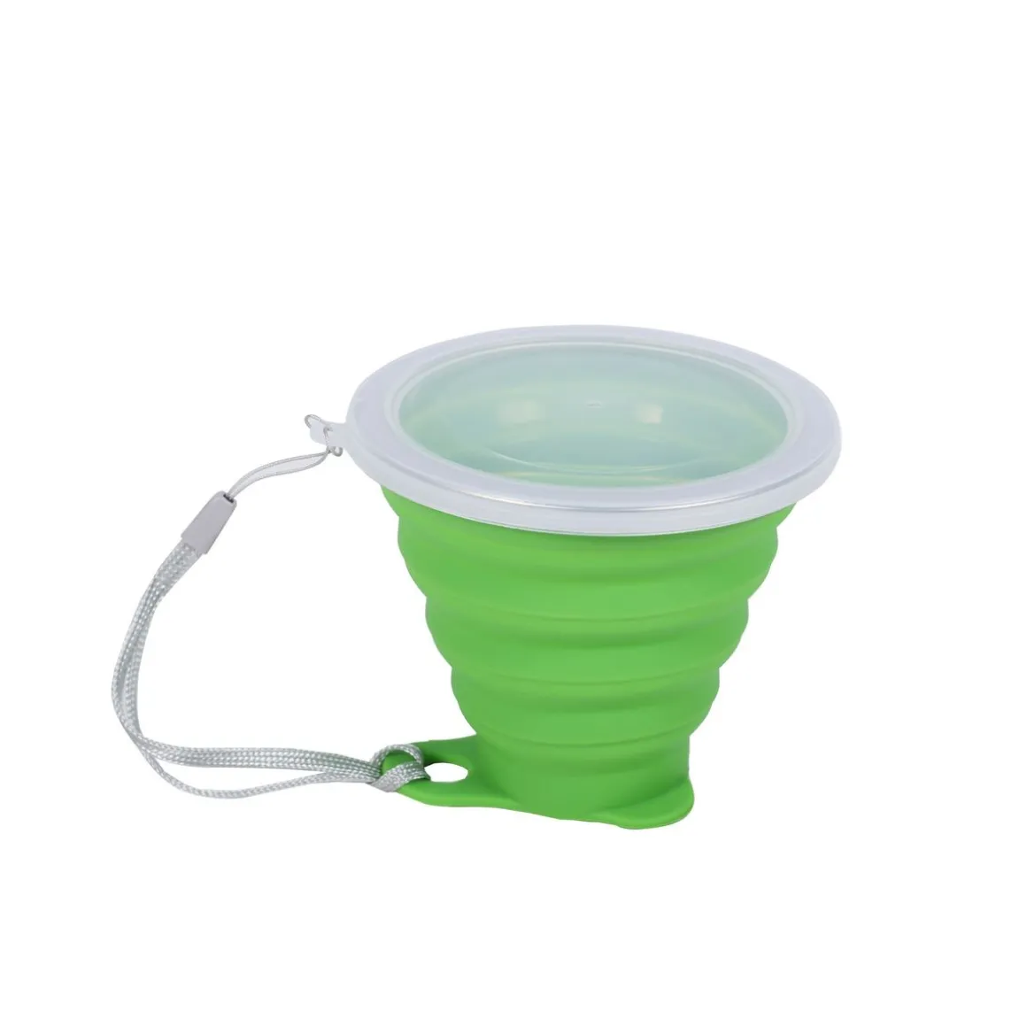 Becher Silikon faltbar grün 270 ml