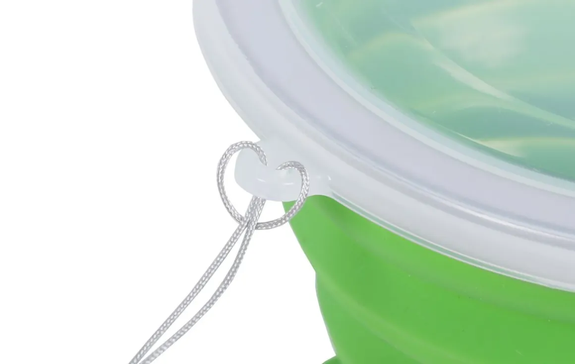 Becher Silikon faltbar grün 270 ml