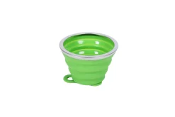 Becher Silikon faltbar grün 270 ml