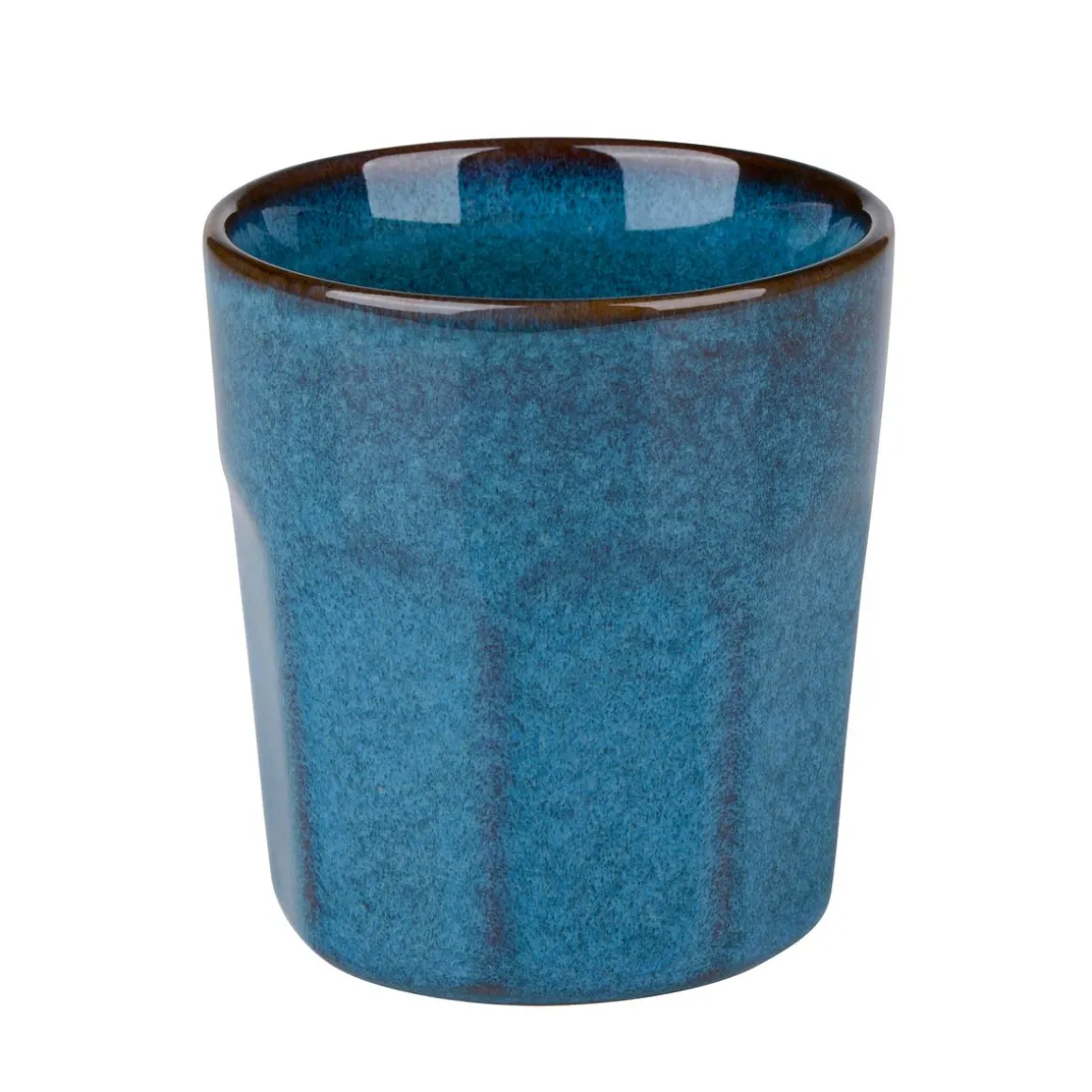 Becher Steingut 200 ml dunkelblau