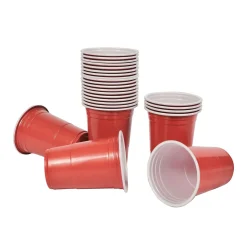 Beer Pong Becher 100 Stk. rot