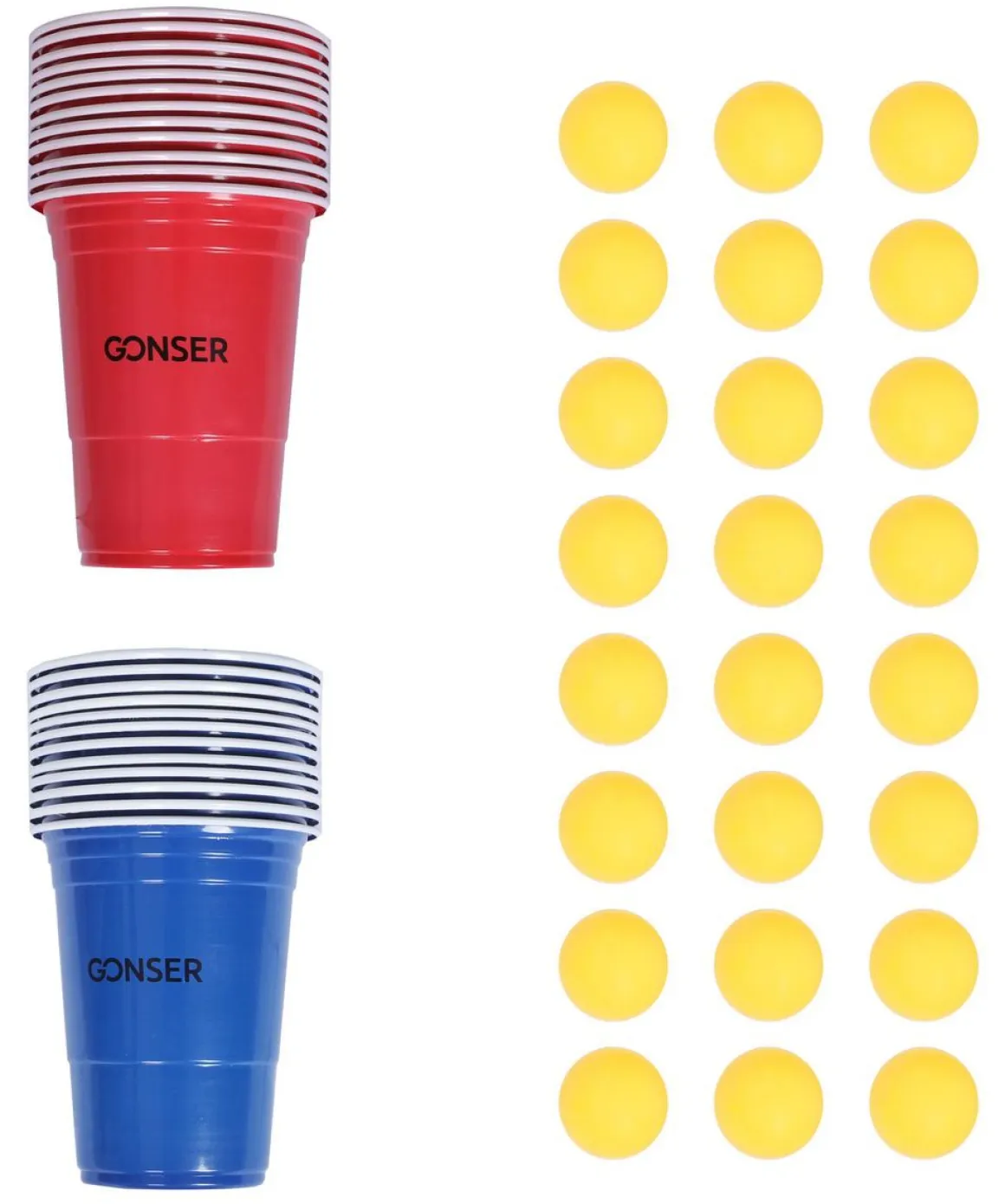 Beer-Pong Spielset 48-teilig