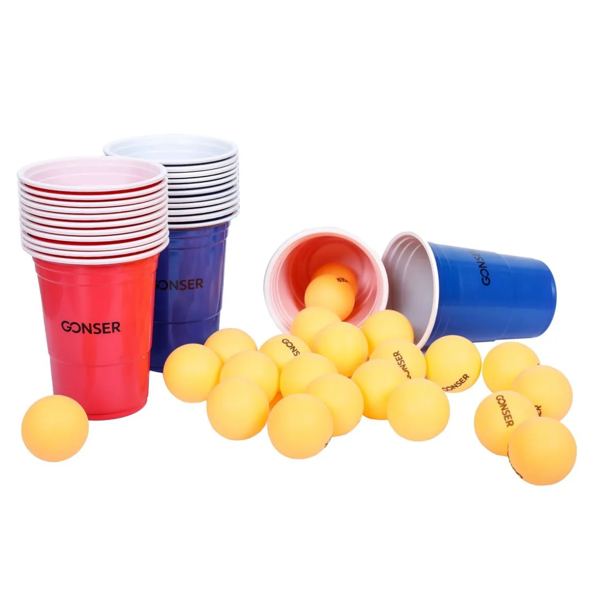 Beer-Pong Spielset 48-teilig