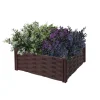Beeteinfassung Rattanoptik 45 x 45 x 18 cm