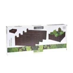 Beeteinfassung Rattanoptik 45 x 45 x 18 cm