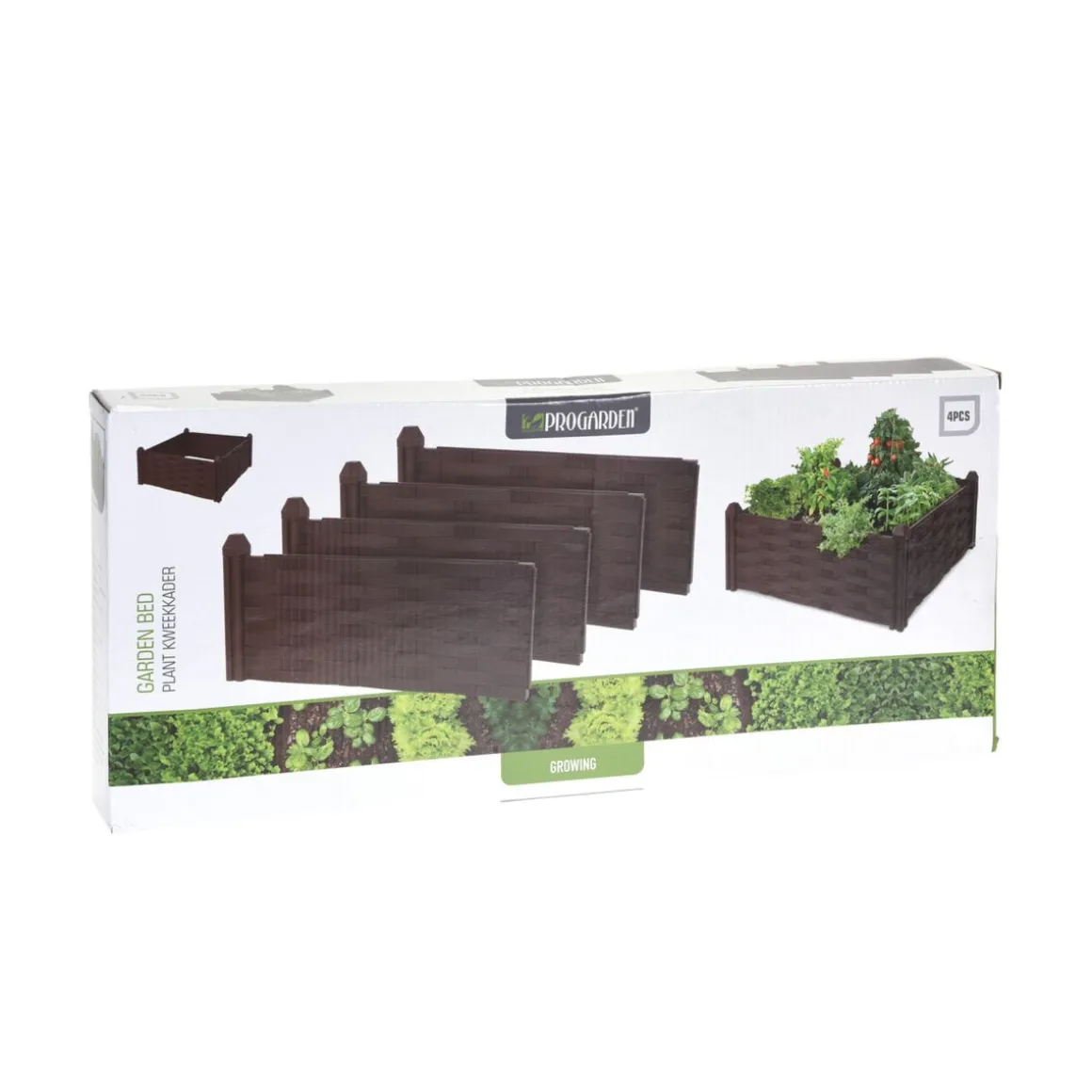 Beeteinfassung Rattanoptik 45 x 45 x 18 cm