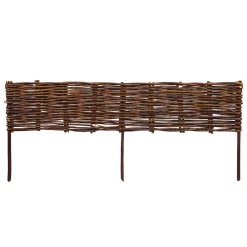 Beeteinfassung Weide geflochten 10er Set 100 x 20 cm