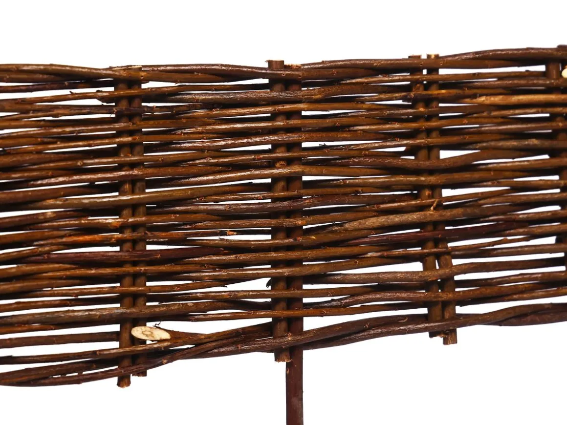 Beeteinfassung Weide geflochten 10er Set 100 x 20 cm