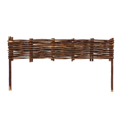 Beeteinfassung Weide geflochten 10er Set 60 x 10 cm