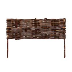 Beeteinfassung Weide geflochten 10er Set 60 x 20 cm