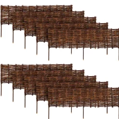 Beeteinfassung Weide geflochten 10er Set 120 x 30 cm