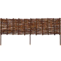 Beeteinfassung Weide geflochten 10er Set 120 x 30 cm