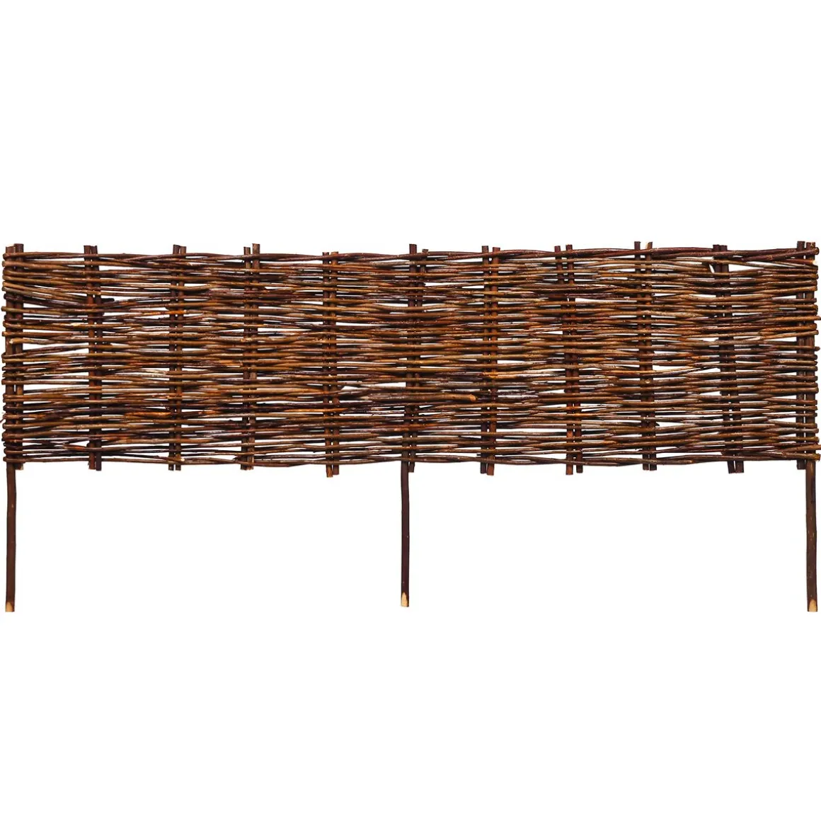 Beeteinfassung Weide geflochten 10er Set 120 x 30 cm