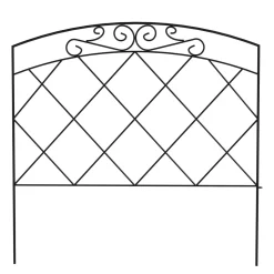 Beetumrandung Metall BRAN 61 x 61 cm 5er Set schwarz