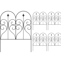 Beetumrandung Metall DOVER 61 x 81 cm 5er Set schwarz