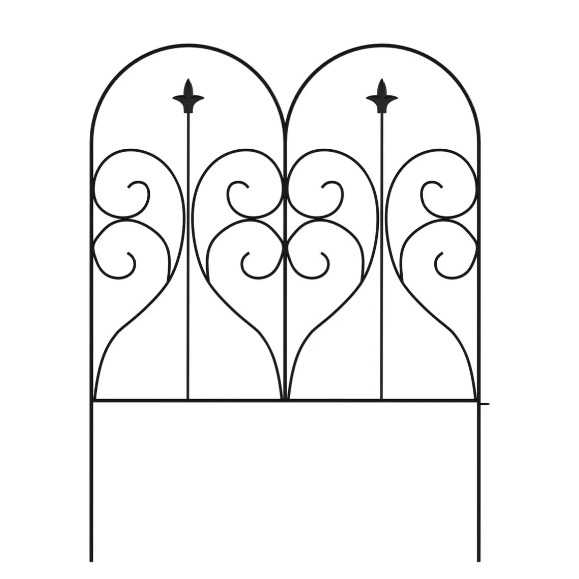 Beetumrandung Metall DOVER 61 x 81 cm 5er Set schwarz