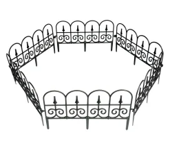 Beetumrandung schwarz 8er Set