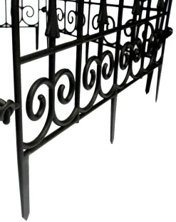 Beetumrandung schwarz 8er Set