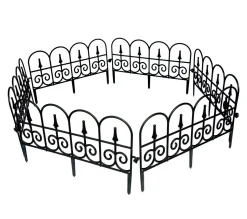 Beetumrandung schwarz 8er Set