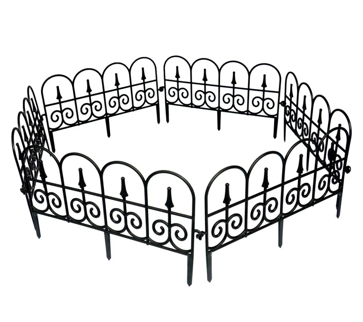 Beetumrandung schwarz 8er Set