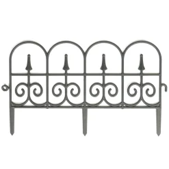 Beetumrandung schwarz 8er Set