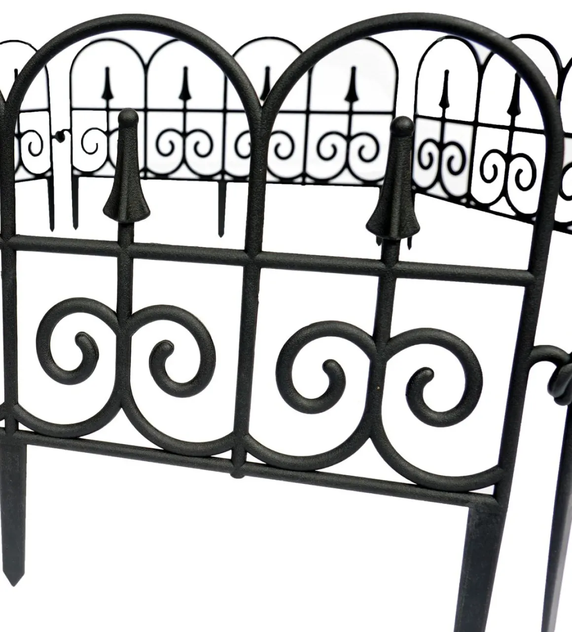 Beetumrandung schwarz 8er Set