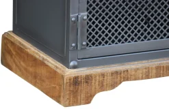 Beistellschrank Holz SAMO 45 x 80 cm