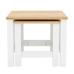 Beistelltisch ARLES 2-teilig weiss