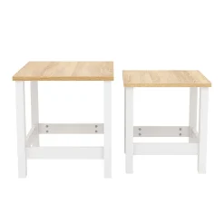Beistelltisch ARLES 2-teilig weiss