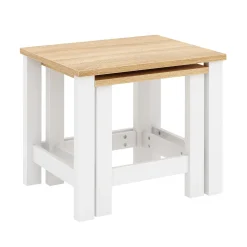 Beistelltisch ARLES 2-teilig weiss