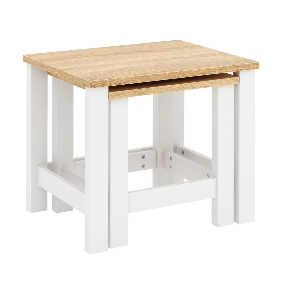 Beistelltisch ARLES 2-teilig weiss
