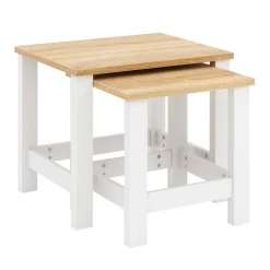 Beistelltisch ARLES 2-teilig weiss