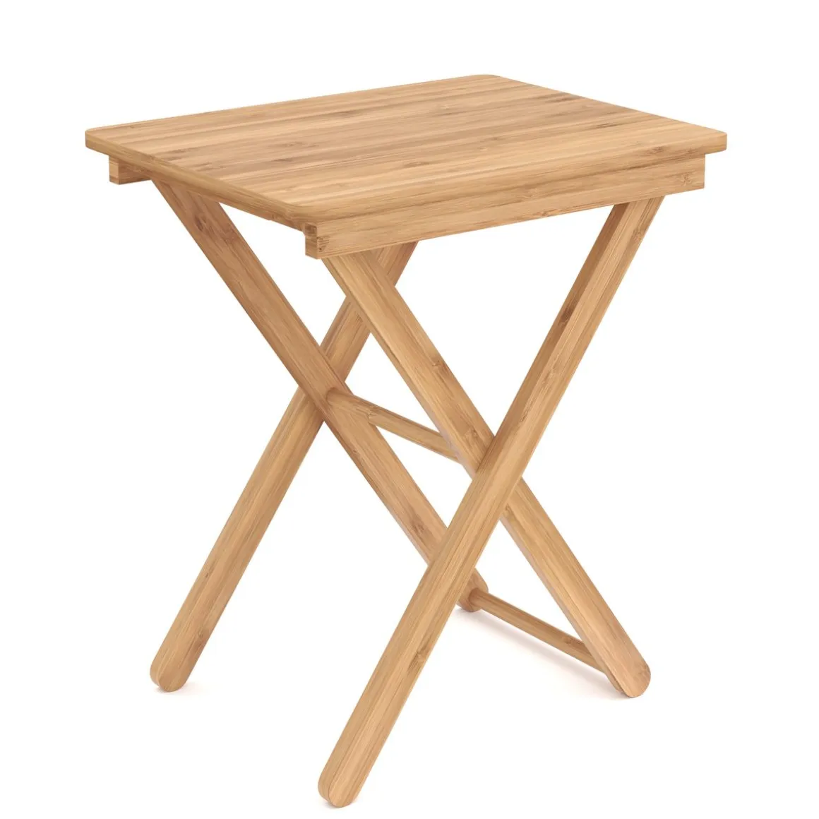 Beistelltisch Bambus KANDY klappbar 52 x 40 x 31 cm natur