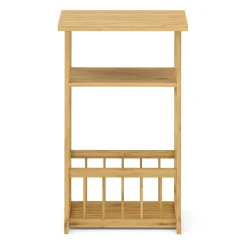 Beistelltisch Bambus mit Zeitungsablage 45 x 37 x 72 cm natur
