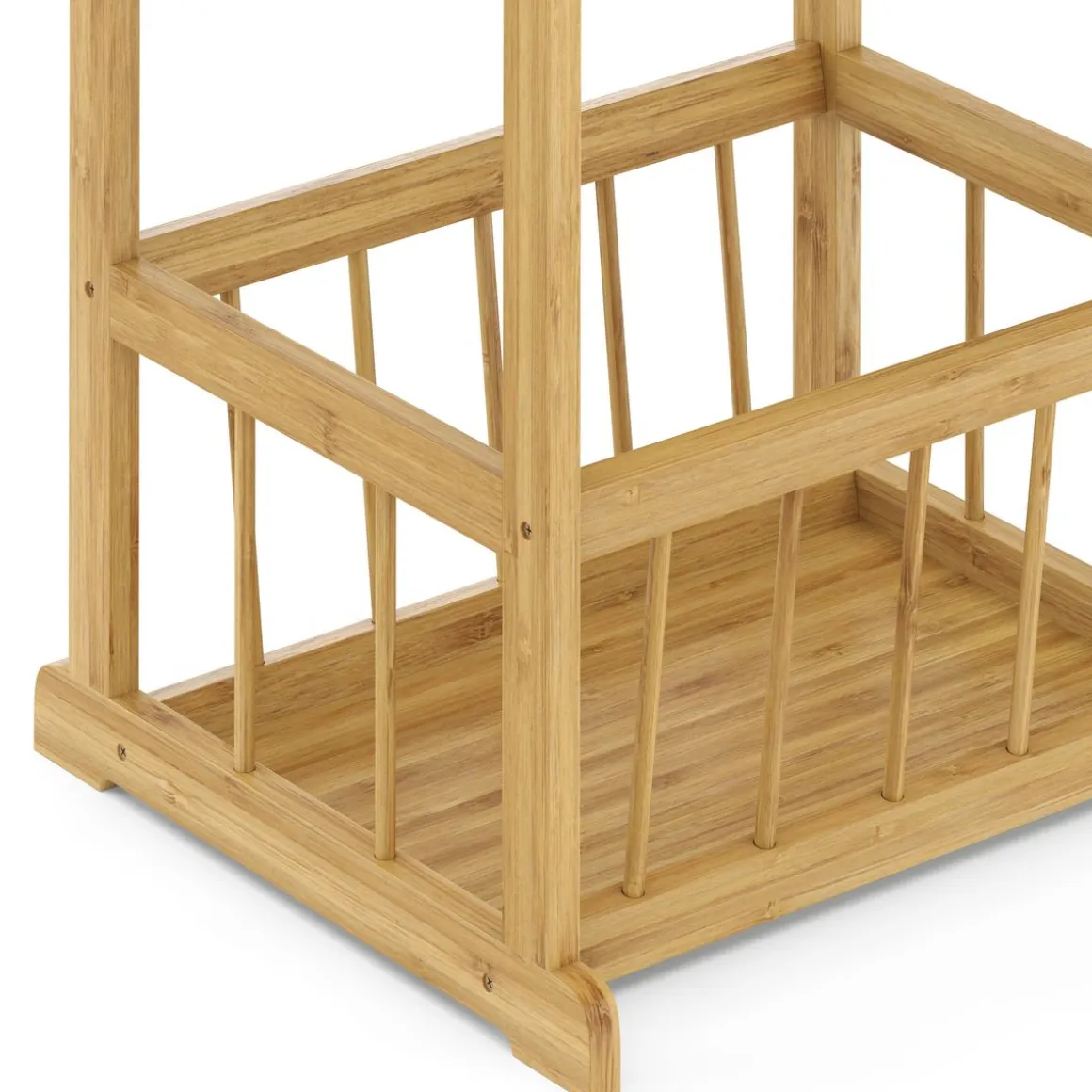 Beistelltisch Bambus mit Zeitungsablage 45 x 37 x 72 cm natur