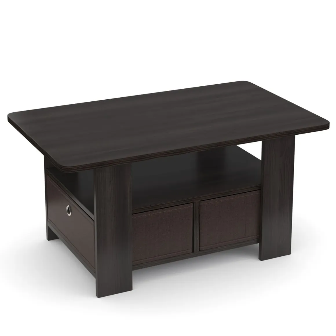Beistelltisch BERNARDO 80 x 49 x 40 cm dunkelbraun