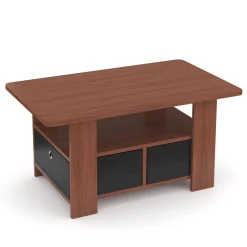 Beistelltisch BERNARDO 80 x 49 x 40 cm braun/schwarz